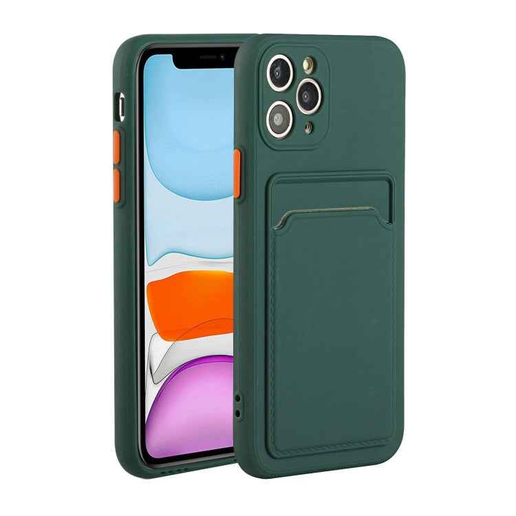Card Slot Design Shockproof TPU Protective Case, For iPhone 11 Pro Max, For iPhone 12 mini, For iPhone 12, For iPhone 12 Pro