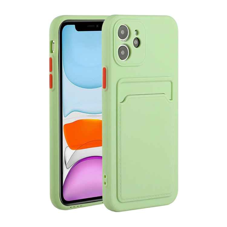 Card Slot Design Shockproof TPU Protective Case, For iPhone 11 Pro Max, For iPhone 12 mini, For iPhone 12, For iPhone 12 Pro