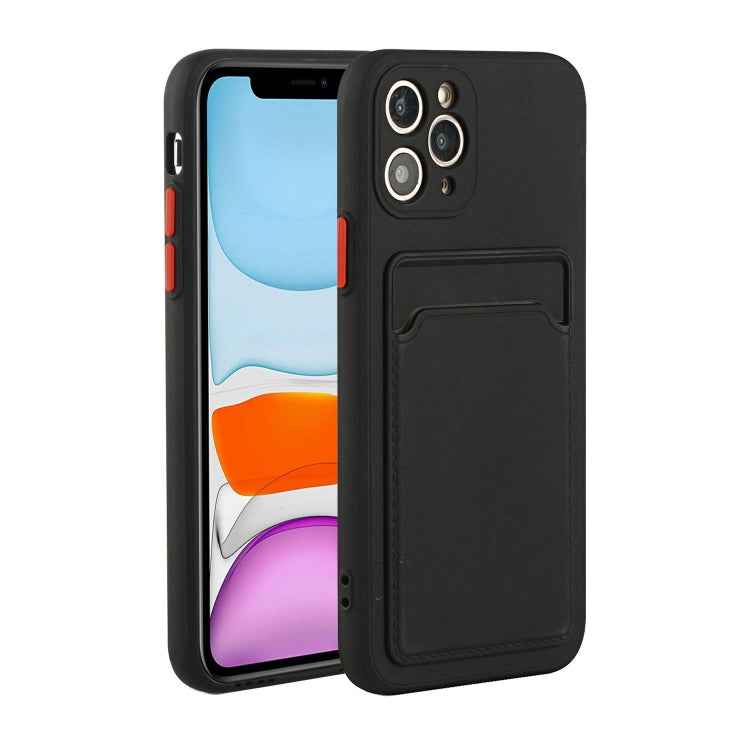 Card Slot Design Shockproof TPU Protective Case, For iPhone 11 Pro Max, For iPhone 12 mini, For iPhone 12, For iPhone 12 Pro