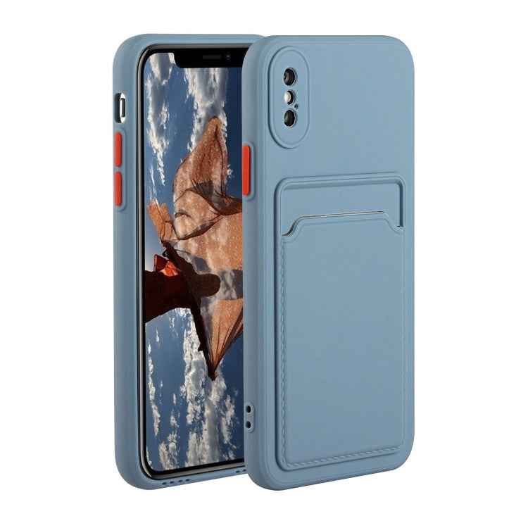 Card Slot Design Shockproof TPU Protective Case, For iPhone 12 Pro Max, For iPhone X / XS, For iPhone XR, For iPhone XS Max