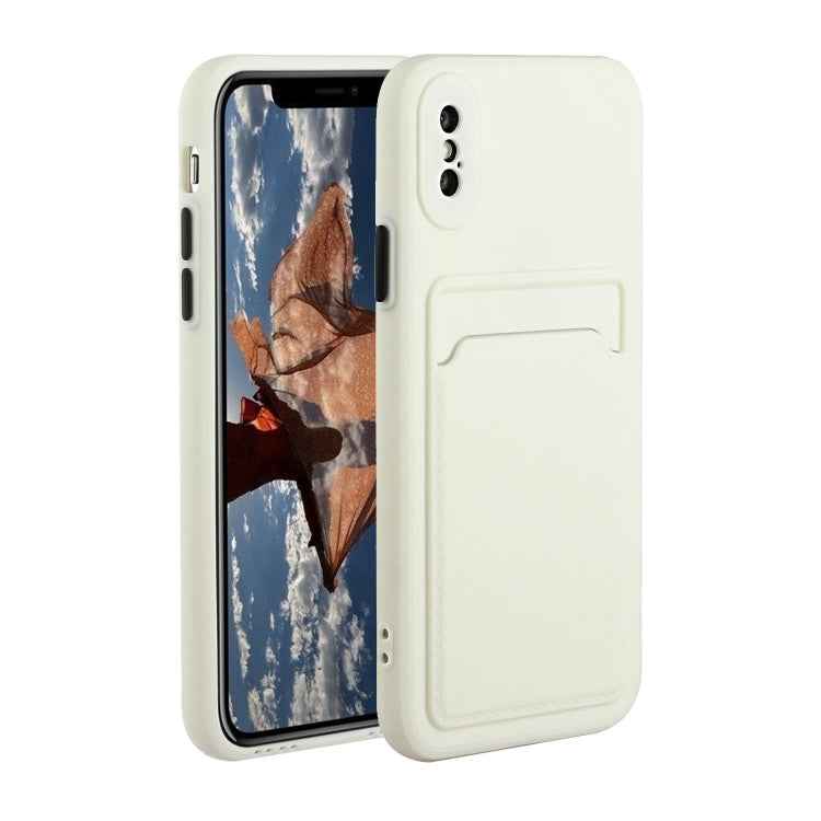 Card Slot Design Shockproof TPU Protective Case, For iPhone 12 Pro Max, For iPhone X / XS, For iPhone XR, For iPhone XS Max