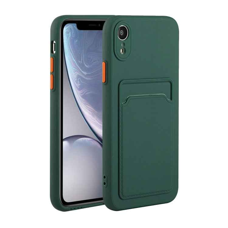Card Slot Design Shockproof TPU Protective Case, For iPhone 12 Pro Max, For iPhone X / XS, For iPhone XR, For iPhone XS Max