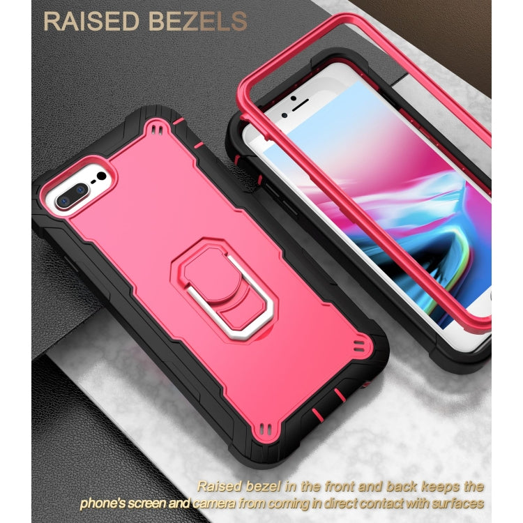PC + Rubber 3-layers Shockproof Protective Case with Rotating Holder, For iPhone 8 Plus / 7 Plus, For iPhone 11, For iPhone 11 Pro, For iPhone 11 Pro Max