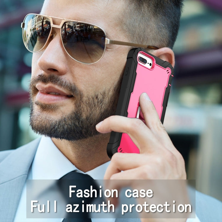 PC + Rubber 3-layers Shockproof Protective Case with Rotating Holder, For iPhone 8 Plus / 7 Plus, For iPhone 11, For iPhone 11 Pro, For iPhone 11 Pro Max