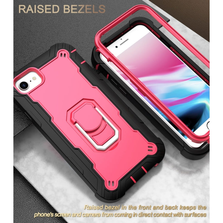 PC + Rubber 3-layers Shockproof Protective Case with Rotating Holder, For iPhone SE 2022 / SE 2020 / 8 / 7, For iPhone XS / X, For iPhone XR, For iPhone XS Max