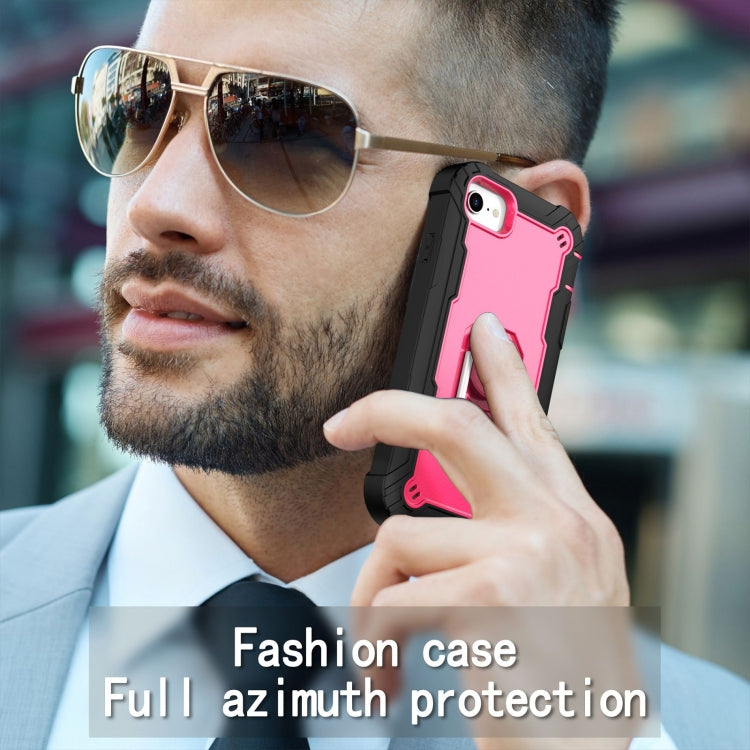 PC + Rubber 3-layers Shockproof Protective Case with Rotating Holder, For iPhone SE 2022 / SE 2020 / 8 / 7, For iPhone XS / X, For iPhone XR, For iPhone XS Max