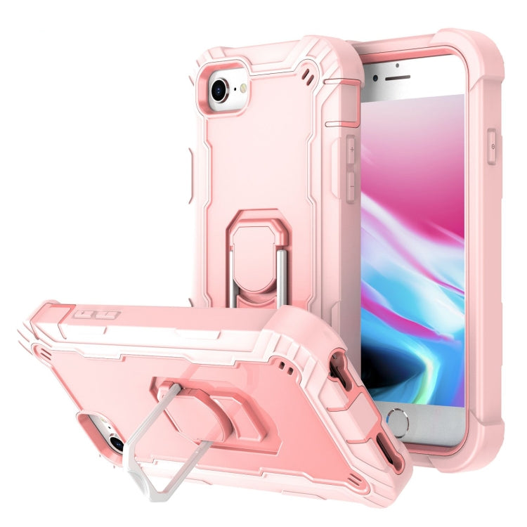 PC + Rubber 3-layers Shockproof Protective Case with Rotating Holder, For iPhone SE 2022 / SE 2020 / 8 / 7, For iPhone XS / X, For iPhone XR, For iPhone XS Max