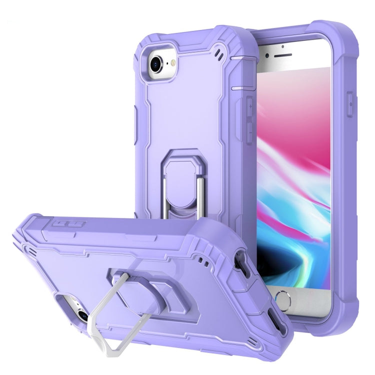 PC + Rubber 3-layers Shockproof Protective Case with Rotating Holder, For iPhone SE 2022 / SE 2020 / 8 / 7, For iPhone XS / X, For iPhone XR, For iPhone XS Max