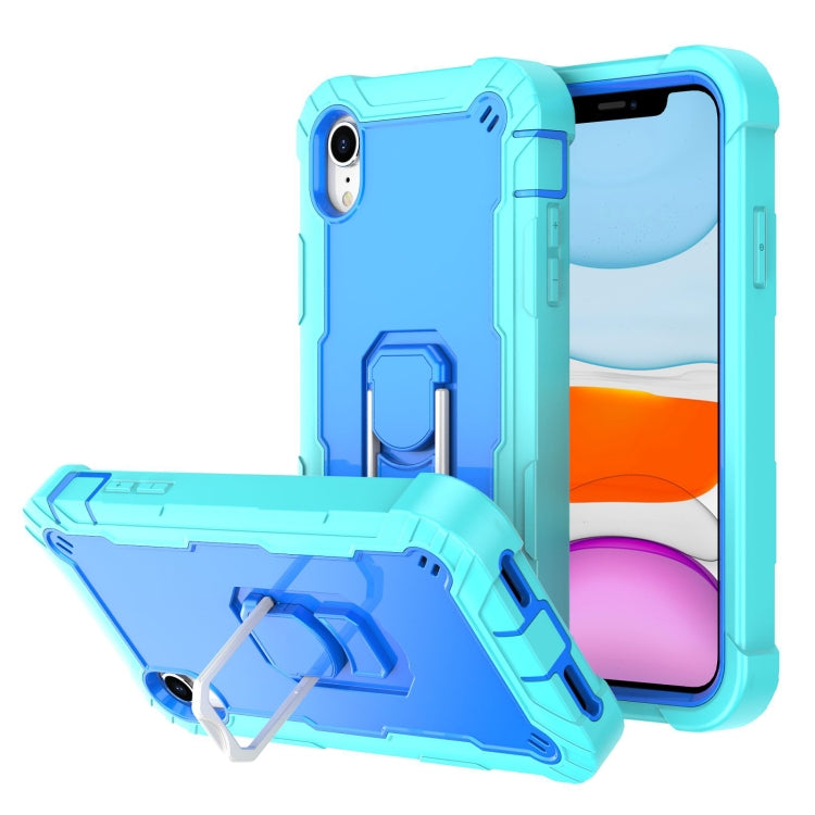 PC + Rubber 3-layers Shockproof Protective Case with Rotating Holder, For iPhone XS / X, For iPhone XR, For iPhone XS Max