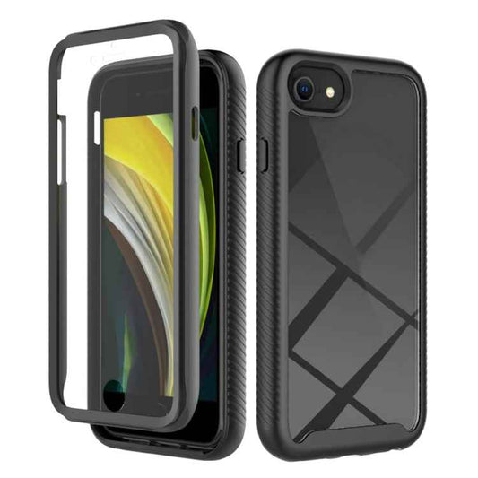 Starry Sky Solid Color Series Shockproof PC + TPU Case with PET Film, For iPhone 6, For iPhone 6 Plus, For iPhone SE 2022 / SE 2020 / 8 / 7, For iPhone 8 Plus / 7 Plus, For iPhone XS / X, For iPhone XR, For iPhone XS Max, For iPhone 11