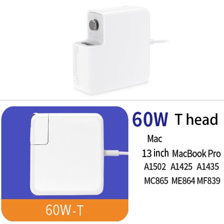 A1435 60W 16.5V 3.65A 5 Pin MagSafe 2 Power Adapter for MacBook, Cable Length: 1.6m,, 60W UK Plug, 60W AU Plug, 60W EU Plug