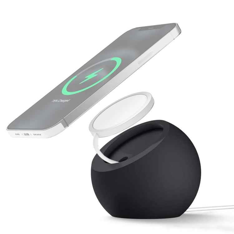 Silicone Pellet Magsafe Magnetic Charger Holder for iPhone 12 Series and Above, Silicone Pellet