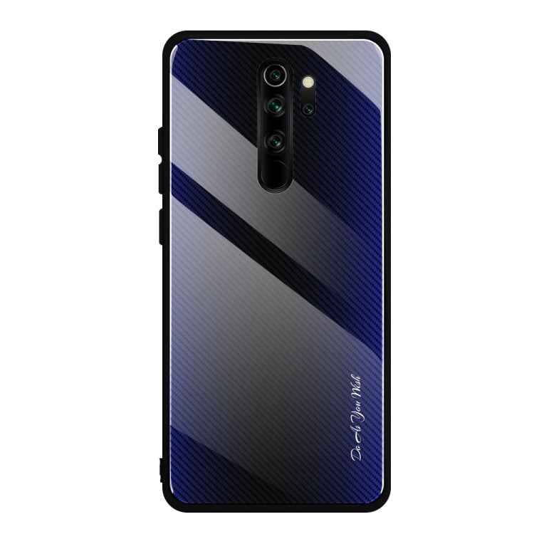 Carbon Fiber Texture Gradient Color Glass Case
