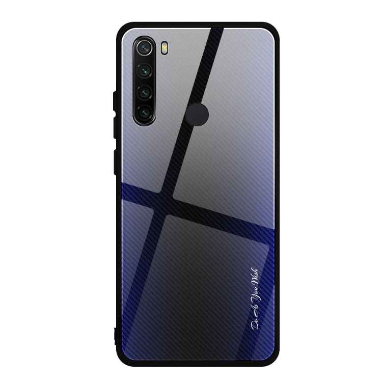 Carbon Fiber Texture Gradient Color Glass Case
