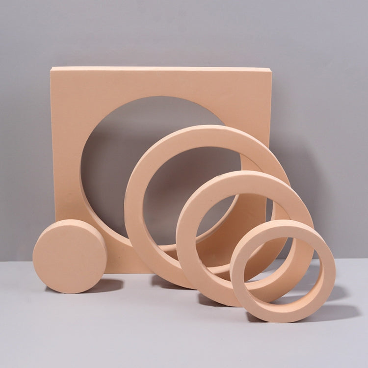 Geometric Cube Solid Color Photography Photo Background Table Shooting Foam Props, 7.6 x 6cm Cylinder, Round Combo Kits, 18 x 2cm Hexagon, Cuboid Door Combo Kits