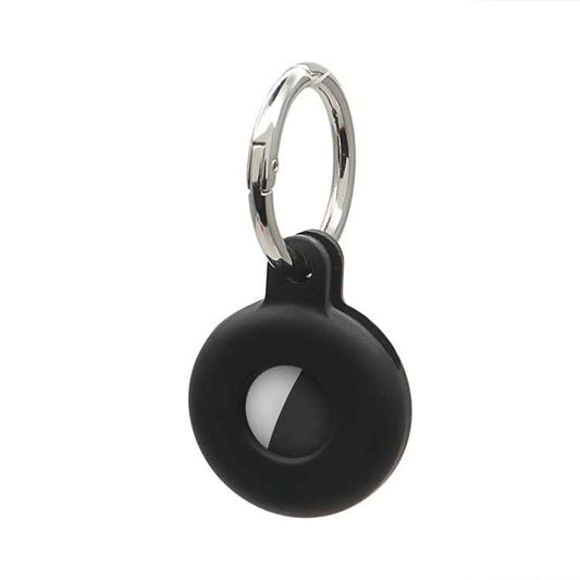 Hollow Anti-scratch Silicone Shockproof Protective Cover Case with Keychain Hook Loop, For AirTag