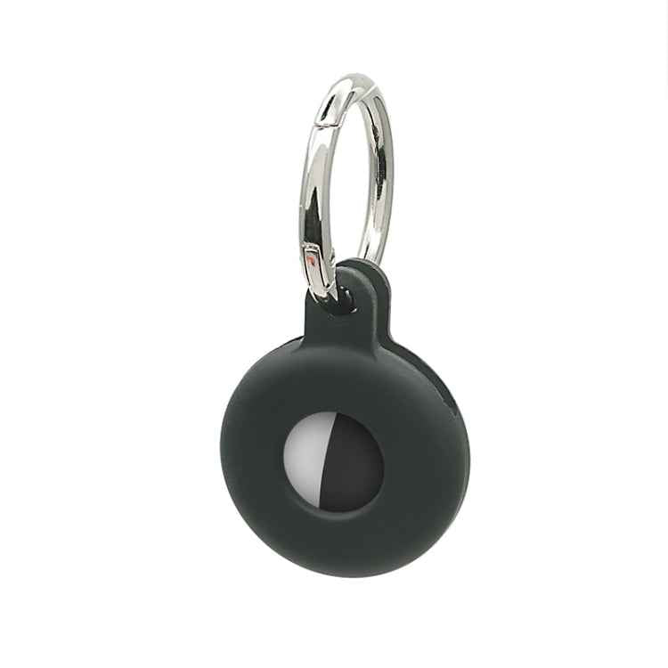 Hollow Anti-scratch Silicone Shockproof Protective Cover Case with Keychain Hook Loop, For AirTag