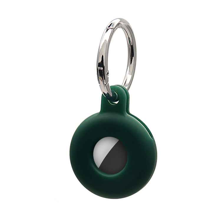 Hollow Anti-scratch Silicone Shockproof Protective Cover Case with Keychain Hook Loop, For AirTag
