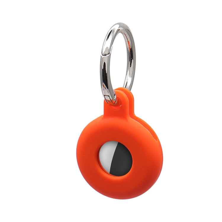 Hollow Anti-scratch Silicone Shockproof Protective Cover Case with Keychain Hook Loop, For AirTag