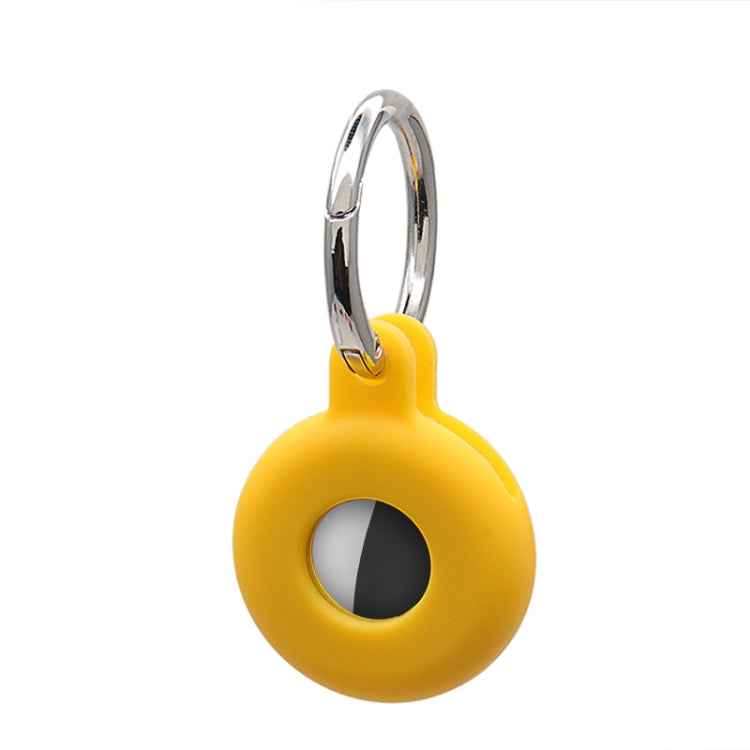 Hollow Anti-scratch Silicone Shockproof Protective Cover Case with Keychain Hook Loop, For AirTag