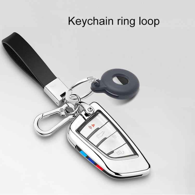 Hollow Anti-scratch Silicone Shockproof Protective Cover Case with Keychain Hook Loop, For AirTag