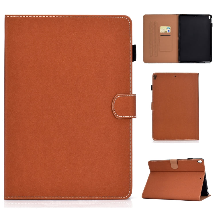 Solid Color Horizontal Flip Leather Case with Holder & Card Slots & Pen Slot & Sleep / Wake-up Function, For iPad 10.2 2021 / 2020 / 2019