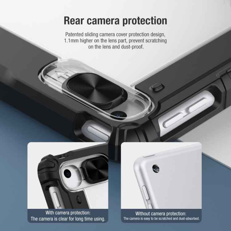 NILLKIN Bumper Horizontal Flip Leather Case with Pen Slot & Holder, For iPad 10.2 2021 / 2020 / 2019