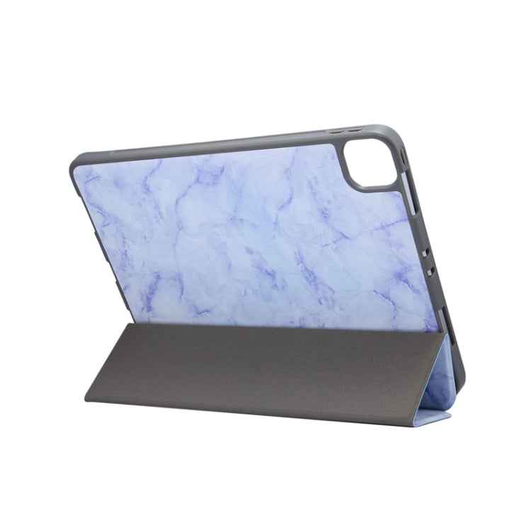 Marble Texture Horizontal Flip Leather Case with Three-folding Holder & Sleep / Wake-up Function, For iPad Pro 11 2022 / 2021
