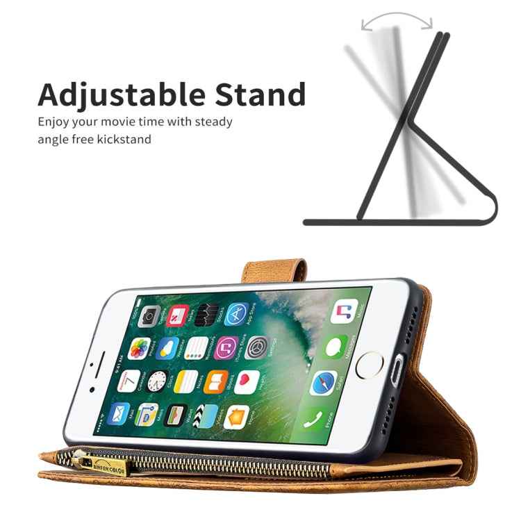 Flying Butterfly Embossing Pattern Zipper Horizontal Flip Leather Case with Holder & Card Slots & Wallet, For iPhone 8 / 7, For iPhone 8 Plus / 7 Plus, For iPhone XS / X, For iPhone XR, For iPhone XS Max, For iPhone 11, For iPhone 11 Pro               ...