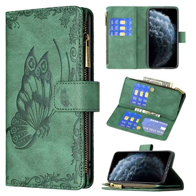 Flying Butterfly Embossing Pattern Zipper Horizontal Flip Leather Case with Holder & Card Slots & Wallet, For iPhone 8 / 7, For iPhone 8 Plus / 7 Plus, For iPhone XS / X, For iPhone XR, For iPhone XS Max, For iPhone 11, For iPhone 11 Pro               ...