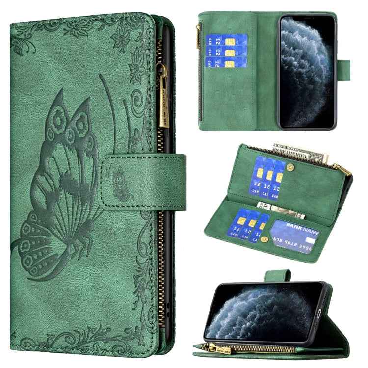 Flying Butterfly Embossing Pattern Zipper Horizontal Flip Leather Case with Holder & Card Slots & Wallet, For iPhone 8 / 7, For iPhone 8 Plus / 7 Plus, For iPhone XS / X, For iPhone XR, For iPhone XS Max, For iPhone 11, For iPhone 11 Pro               ...