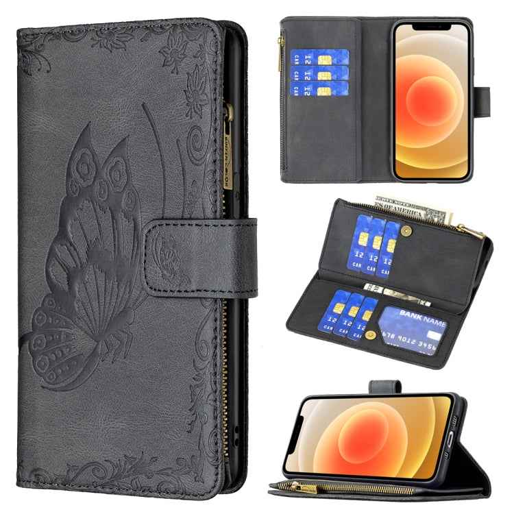 Flying Butterfly Embossing Pattern Zipper Horizontal Flip Leather Case with Holder & Card Slots & Wallet, For iPhone 8 / 7, For iPhone 8 Plus / 7 Plus, For iPhone XS / X, For iPhone XR, For iPhone XS Max, For iPhone 11, For iPhone 11 Pro               ...