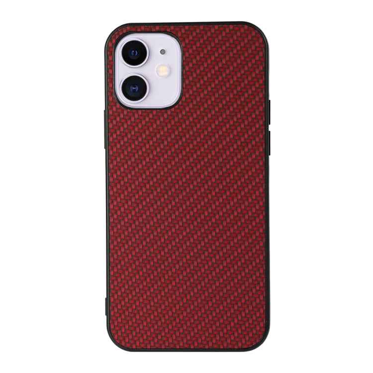 Carbon Fiber Skin PU + PC + TPU Shockprof Protective Case, For iPhone 11, For iPhone 11 Pro, For iPhone 11 Pro Max, For iPhone 12 mini, For iPhone 12, For iPhone 12 Pro, For iPhone 12 Pro Max