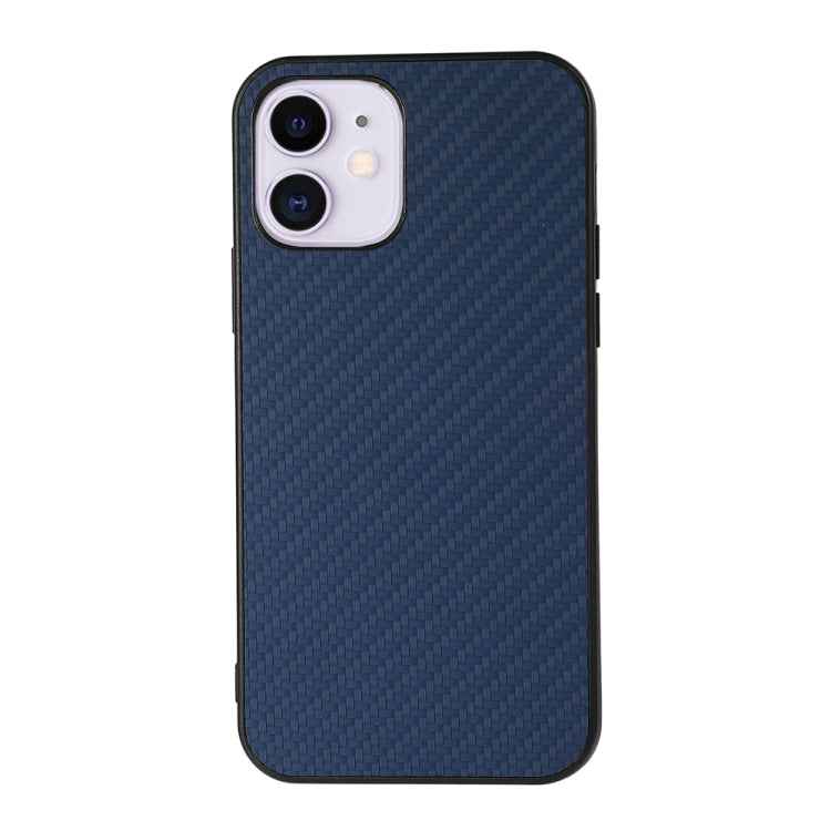 Carbon Fiber Skin PU + PC + TPU Shockprof Protective Case, For iPhone 11, For iPhone 11 Pro, For iPhone 11 Pro Max, For iPhone 12 mini, For iPhone 12, For iPhone 12 Pro, For iPhone 12 Pro Max