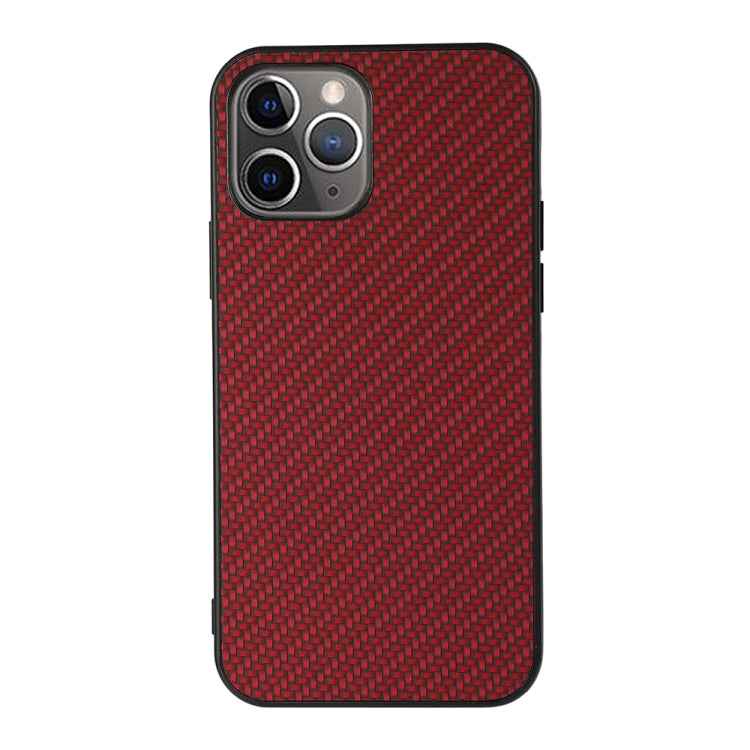 Carbon Fiber Skin PU + PC + TPU Shockprof Protective Case, For iPhone 11, For iPhone 11 Pro, For iPhone 11 Pro Max, For iPhone 12 mini, For iPhone 12, For iPhone 12 Pro, For iPhone 12 Pro Max