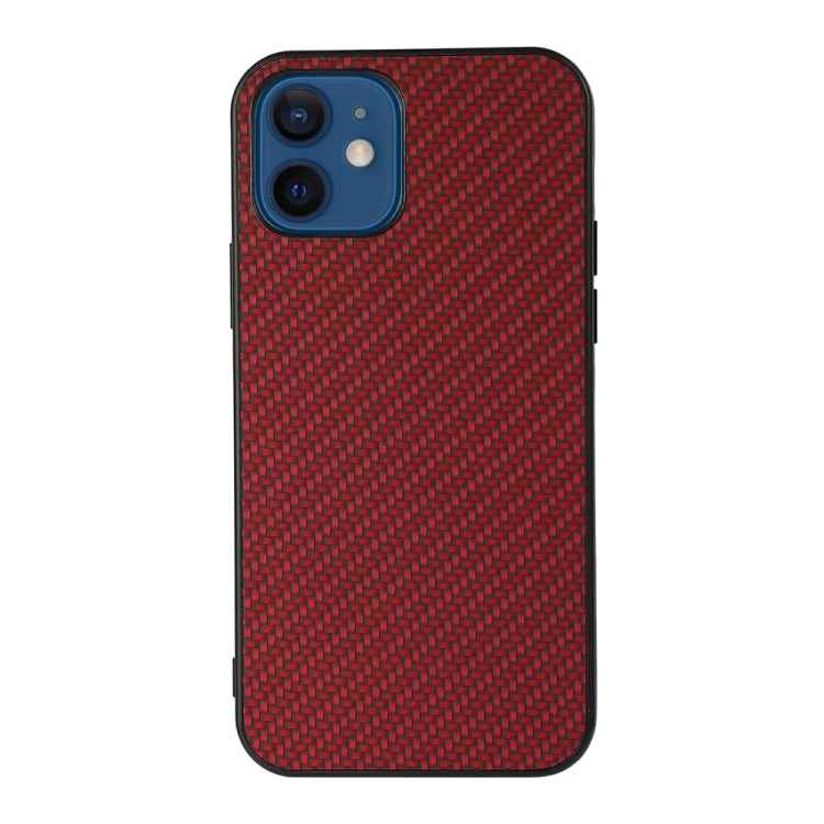 Carbon Fiber Skin PU + PC + TPU Shockprof Protective Case, For iPhone 11, For iPhone 11 Pro, For iPhone 11 Pro Max, For iPhone 12 mini, For iPhone 12, For iPhone 12 Pro, For iPhone 12 Pro Max