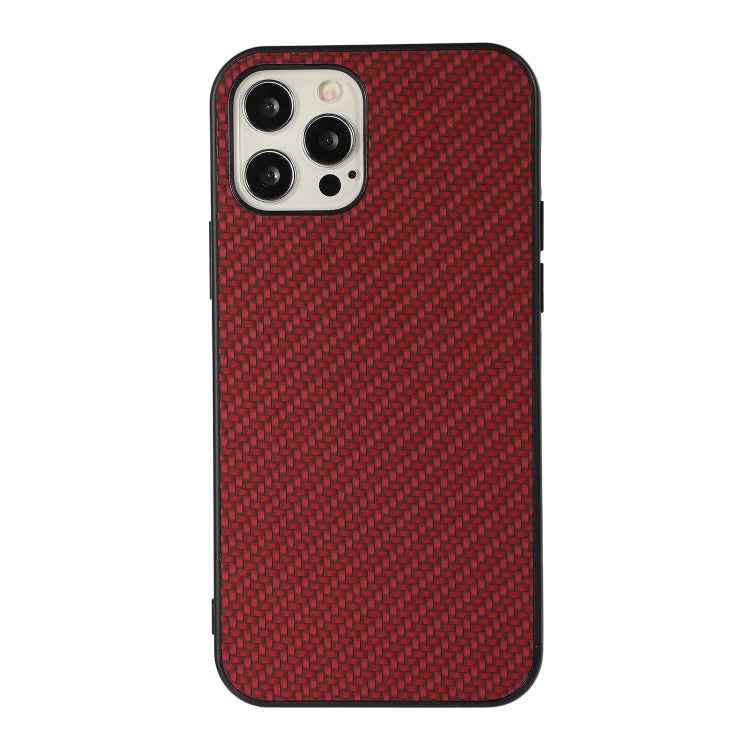 Carbon Fiber Skin PU + PC + TPU Shockprof Protective Case, For iPhone 11, For iPhone 11 Pro, For iPhone 11 Pro Max, For iPhone 12 mini, For iPhone 12, For iPhone 12 Pro, For iPhone 12 Pro Max