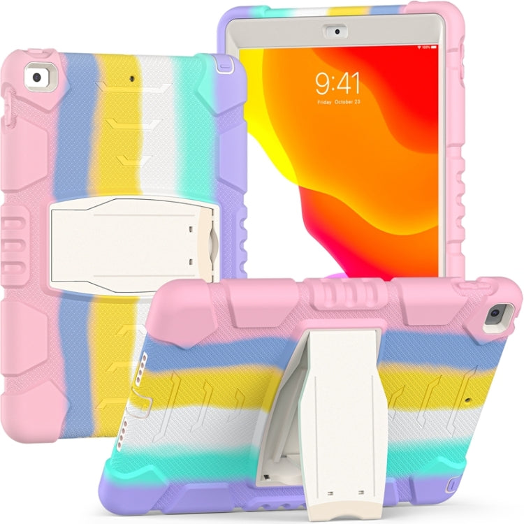 3-Layer Protection  Screen Frame + PC + Silicone Shockproof Combination Case with Holder, For iPad 9.7 (2018) / (2017) / Air 2 / Pro 9.7, For iPad 10.2 2021 / 2020 / 2019, For iPad Pro 10.5 (2019) / (2017)
