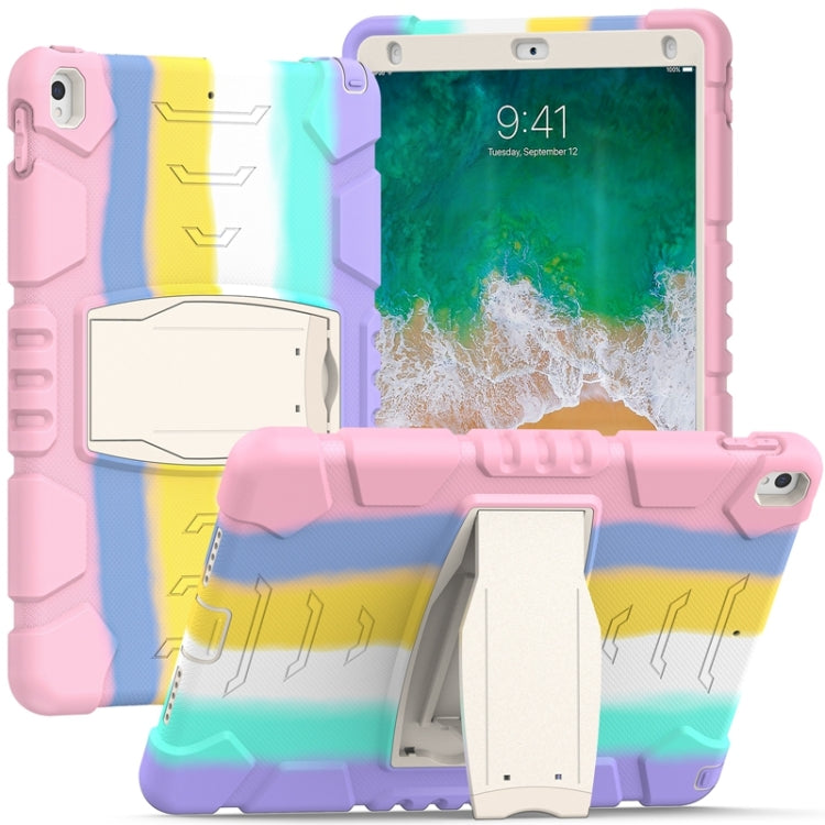 3-Layer Protection  Screen Frame + PC + Silicone Shockproof Combination Case with Holder, For iPad 9.7 (2018) / (2017) / Air 2 / Pro 9.7, For iPad 10.2 2021 / 2020 / 2019, For iPad Pro 10.5 (2019) / (2017)