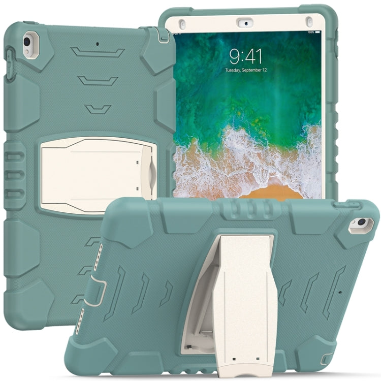 3-Layer Protection  Screen Frame + PC + Silicone Shockproof Combination Case with Holder, For iPad 9.7 (2018) / (2017) / Air 2 / Pro 9.7, For iPad 10.2 2021 / 2020 / 2019, For iPad Pro 10.5 (2019) / (2017)