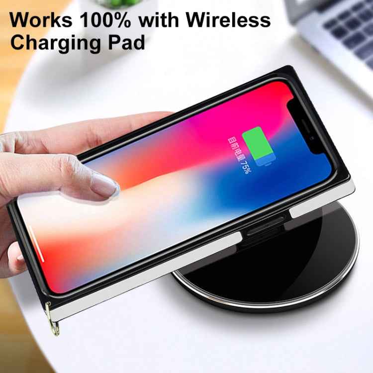 Elegant Rhombic Pattern Microfiber Leather +TPU Shockproof Case with Crossbody Strap Chain, For iPhone SE 2022 / SE 2020 / 8 / 7, For iPhone 8 Plus / 7 Plus, For iPhone X / XS, For iPhone XR, For iPhone XS Max, For iPhone 11, For iPhone 11 Pro         ...