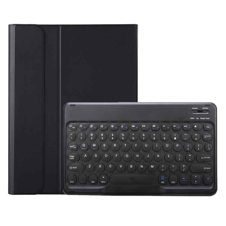 YA11B 2021 Detachable Lambskin Texture Round Keycap Bluetooth Keyboard Leather Case with Pen Slot & Stand, For iPad Pro 11 2021 / Air4 / Air5 / Pro 11