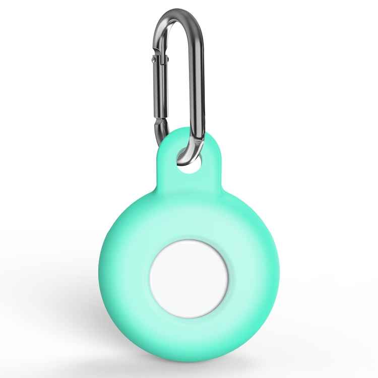 Anti-scratch Silicone Shockproof Protective Cover Case with Carabiner, For AirTag