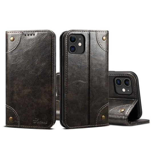 Baroque Simple Horizontal Flip Leather Case, with Holder & Card Slots & Wallet