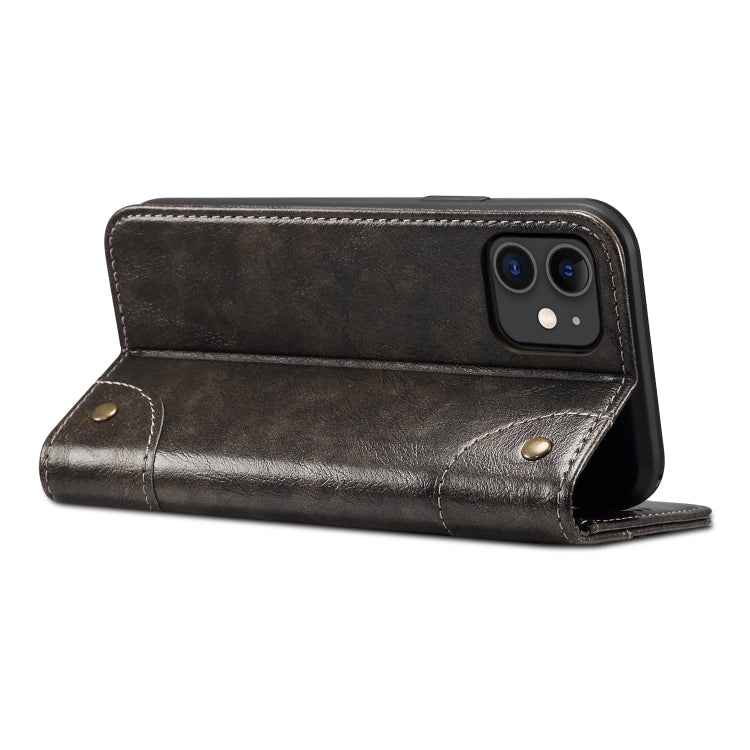 Baroque Simple Horizontal Flip Leather Case, with Holder & Card Slots & Wallet