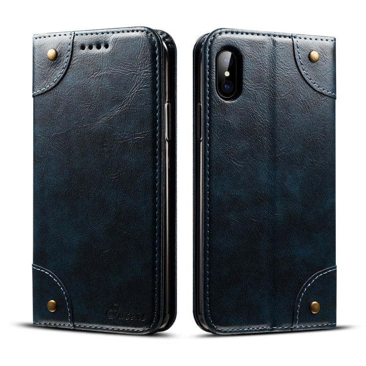 Baroque Simple Horizontal Flip Leather Case, with Holder & Card Slots & Wallet