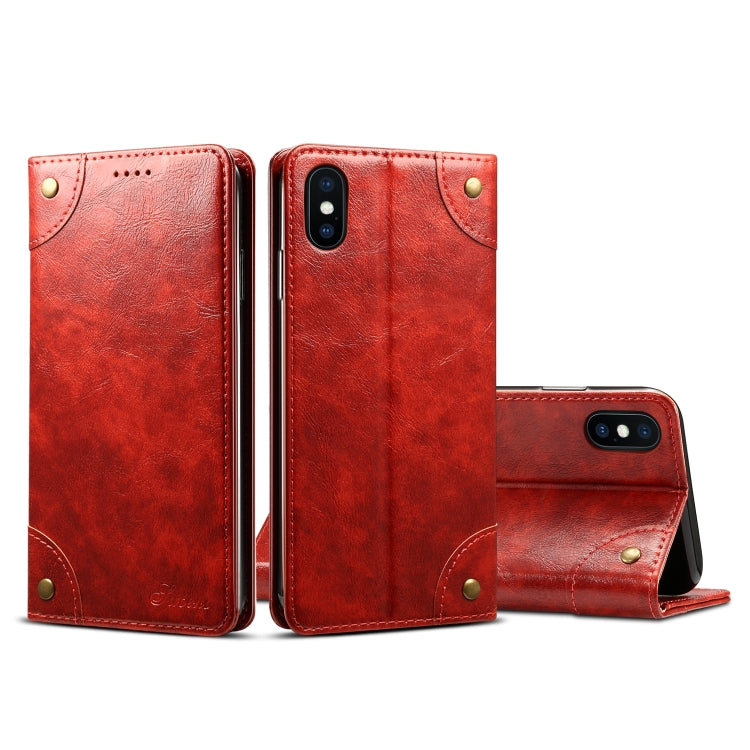 Baroque Simple Horizontal Flip Leather Case, with Holder & Card Slots & Wallet