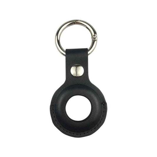 Shockproof Anti-scratch Leather Protective Case Cover Key Chain with Hang Loop For AirTag 2nd Gen / AirTag 1st Gen