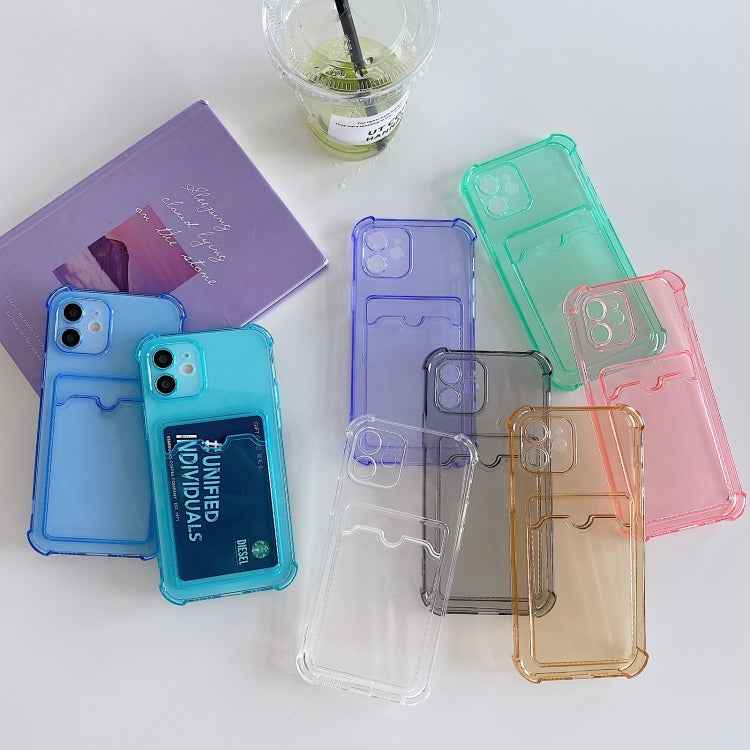 TPU Dropproof Protective Back Case with Card Slot, For iPhone 8 Plus / 7 Plus, For iPhone SE 2022 / SE 2020 / 8 / 7, For iPhone XS / X, For iPhone XR, For iPhone XS Max