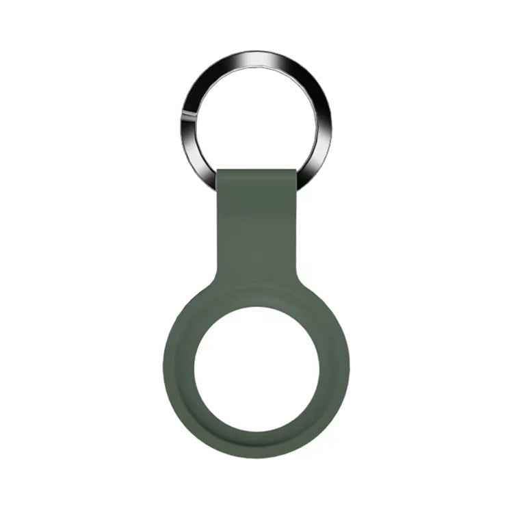 Mutural Liquid Silicone Protective Case with Key Ring for AirTag 2nd Gen / AirTag 1st Gen
